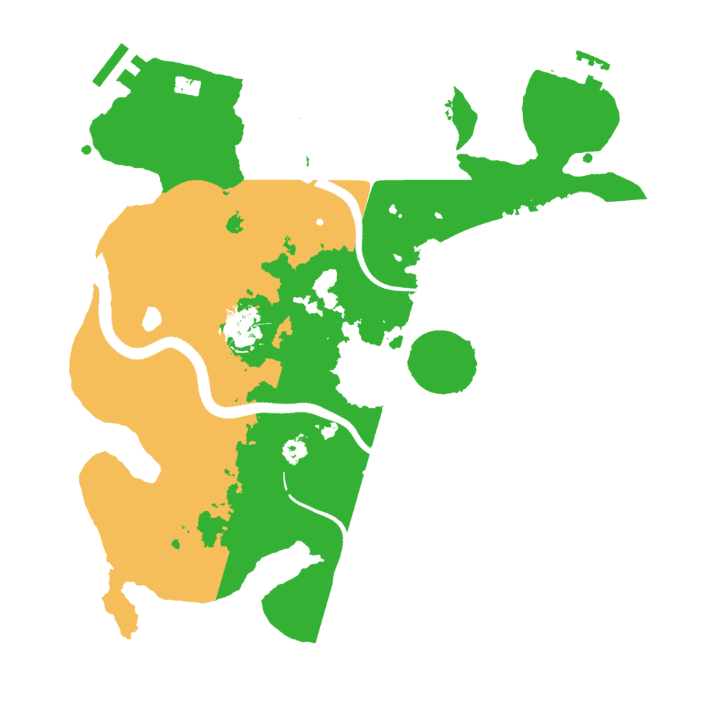 Biome Rust Map: Procedural Map, Size: 3000, Seed: 1445701
