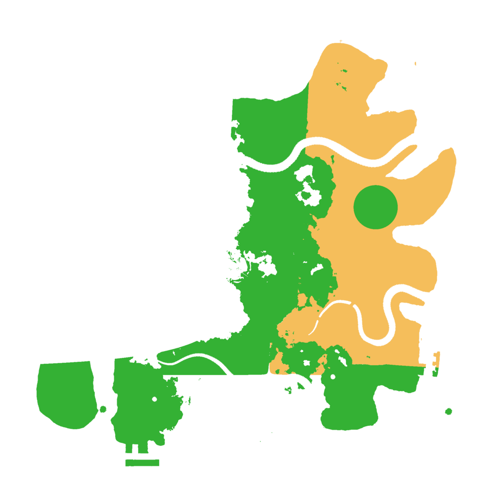 Biome Rust Map: Procedural Map, Size: 3000, Seed: 25432352