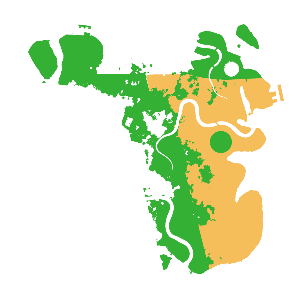 Biome Rust Map: Procedural Map, Size: 3575, Seed: 736519
