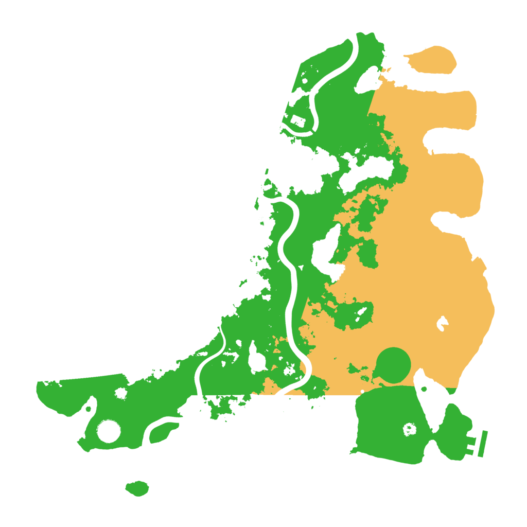 Biome Rust Map: Procedural Map, Size: 4000, Seed: 34897