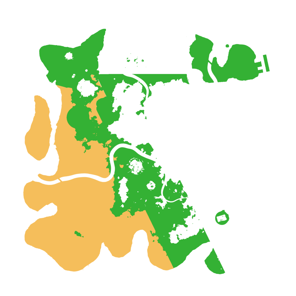 Biome Rust Map: Procedural Map, Size: 3500, Seed: 16264296