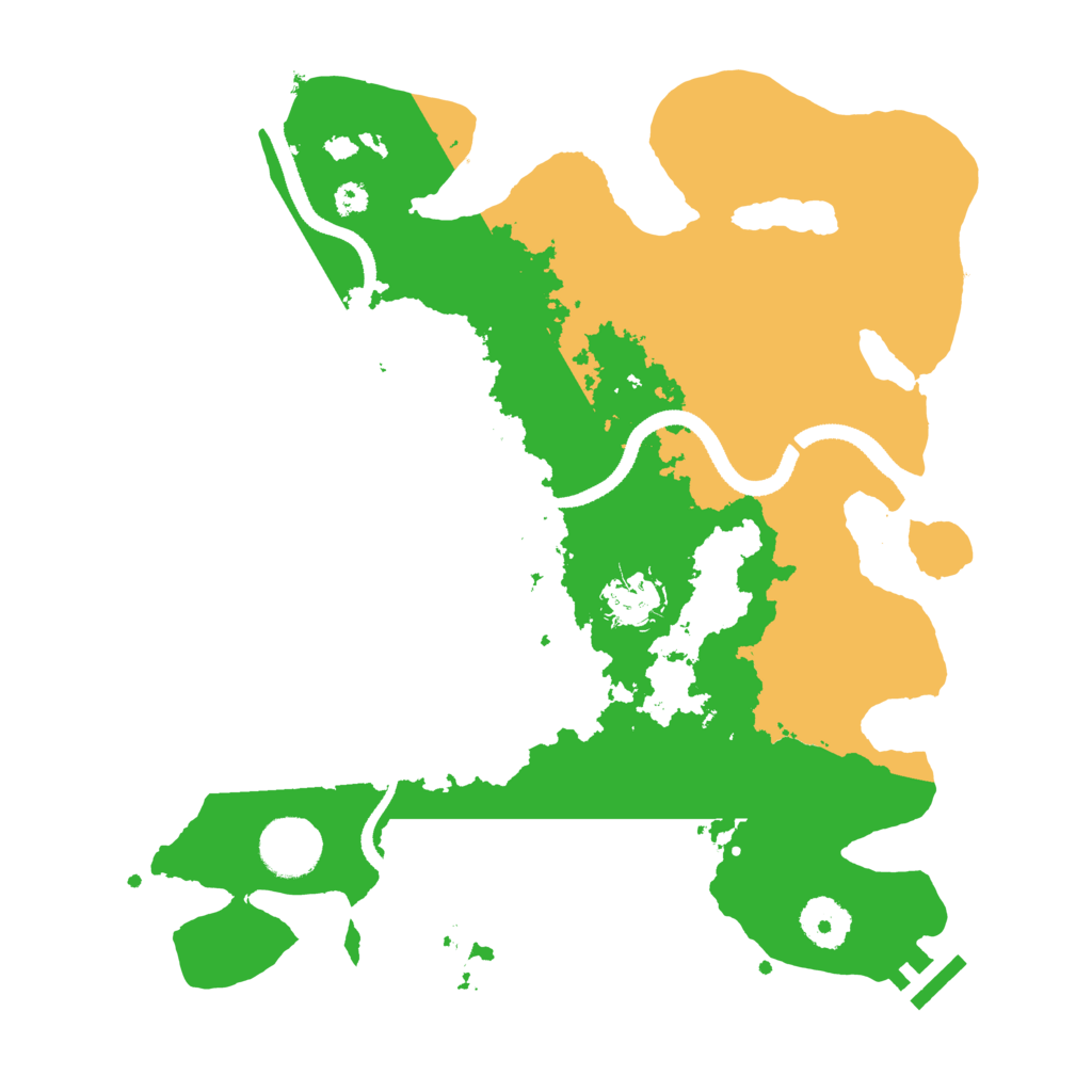 Biome Rust Map: Procedural Map, Size: 3300, Seed: 64563