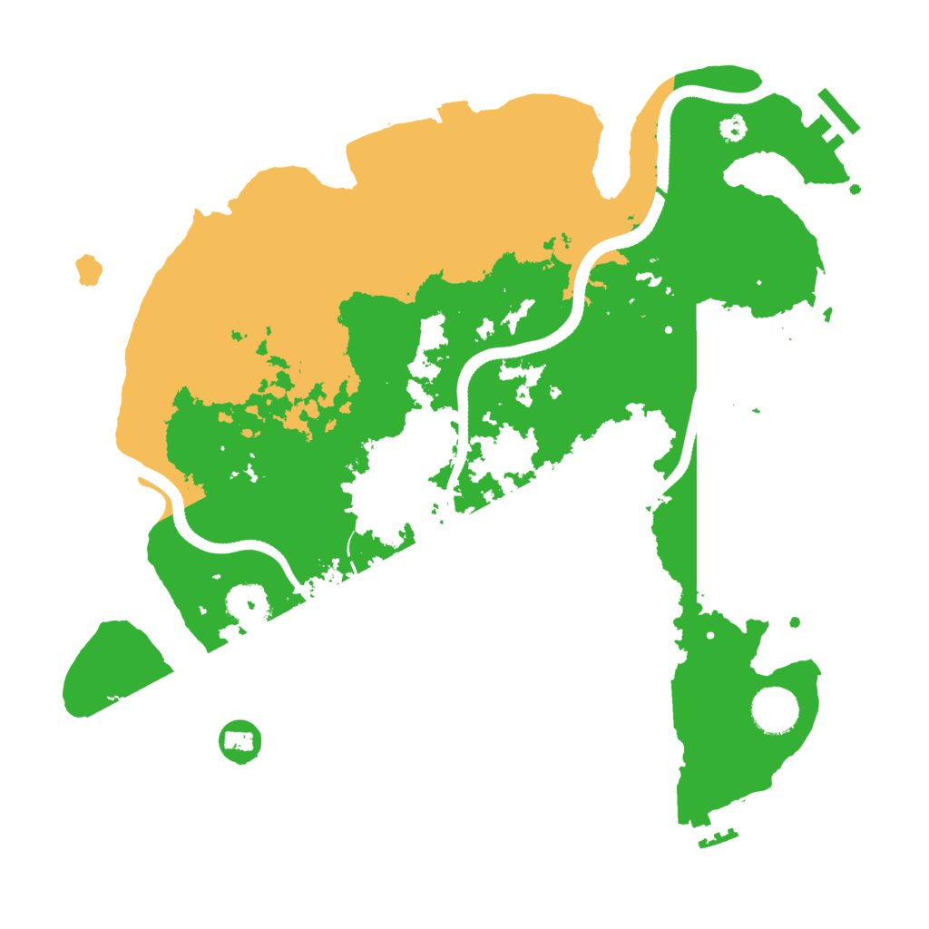 Biome Rust Map: Procedural Map, Size: 3500, Seed: 2069113808