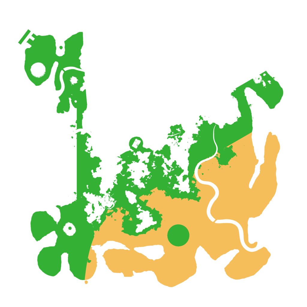Biome Rust Map: Procedural Map, Size: 3700, Seed: 259868848