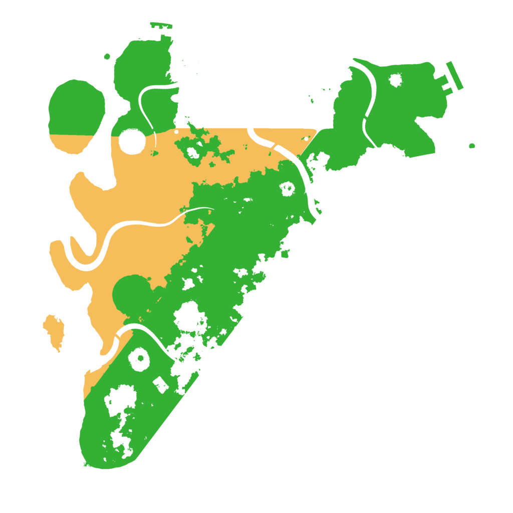 Biome Rust Map: Procedural Map, Size: 3500, Seed: 497437746