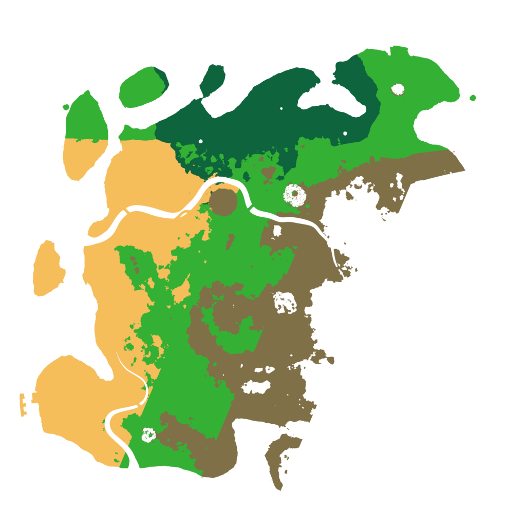 Biome Rust Map: Procedural Map, Size: 3500, Seed: 1064520161
