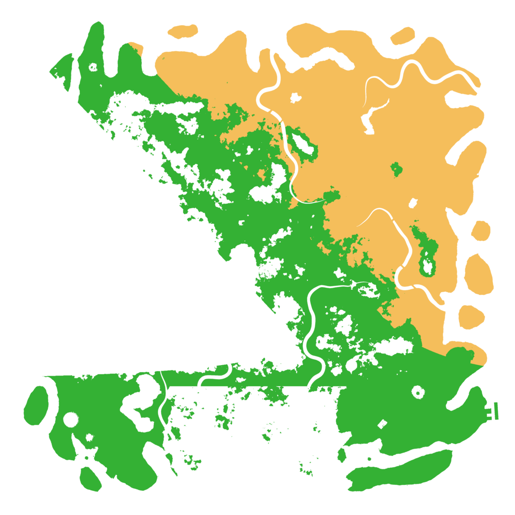 Biome Rust Map: Procedural Map, Size: 6000, Seed: 604875893