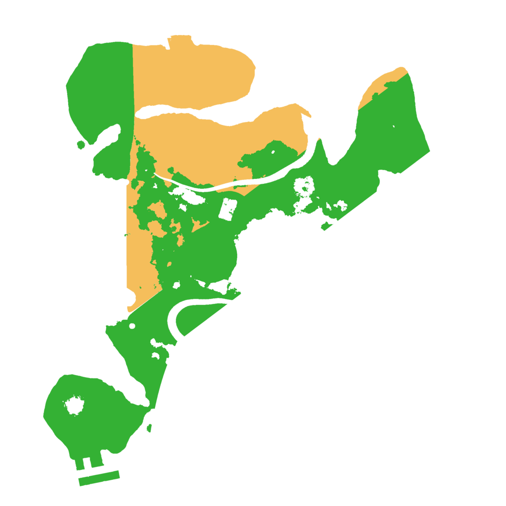 Biome Rust Map: Procedural Map, Size: 2500, Seed: 1384645257