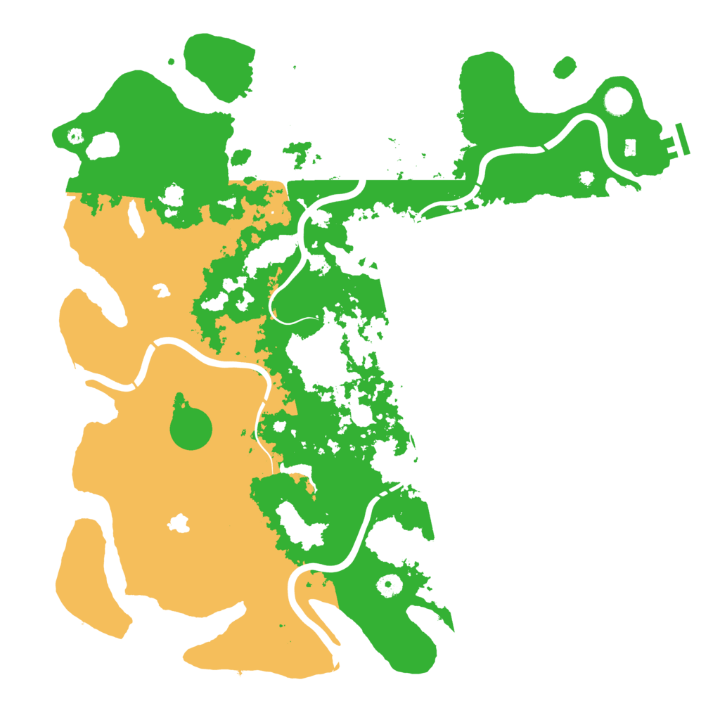 Biome Rust Map: Procedural Map, Size: 4500, Seed: 834821925