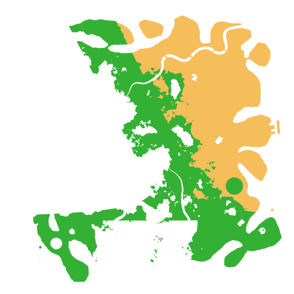 Biome Rust Map: Procedural Map, Size: 4500, Seed: 1499944982