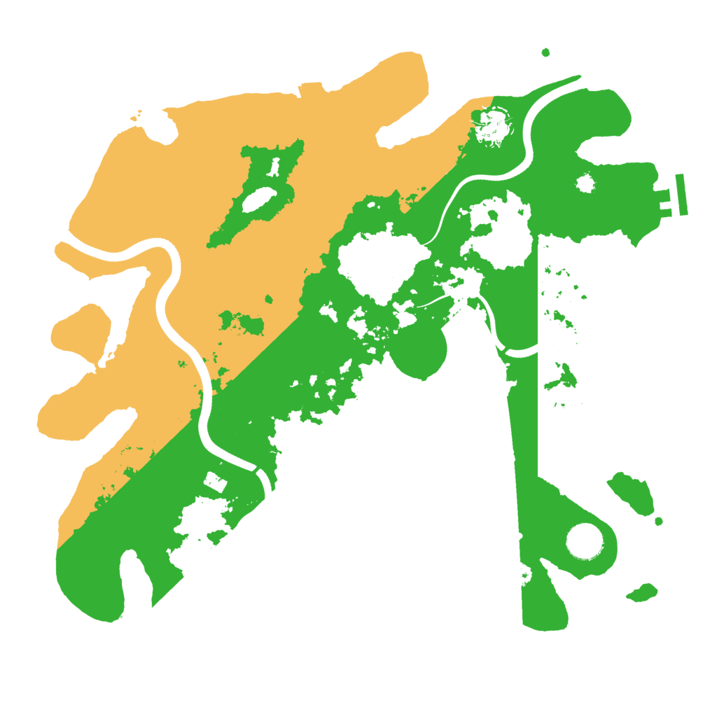 Biome Rust Map: Procedural Map, Size: 3500, Seed: 1649588443