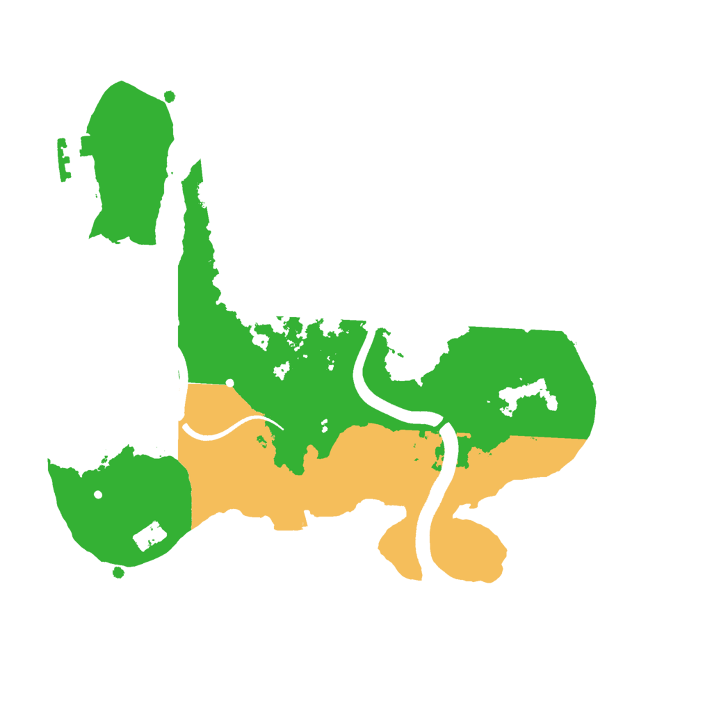 Biome Rust Map: Procedural Map, Size: 2500, Seed: 843721932