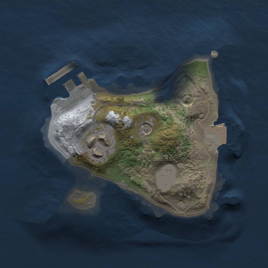 Rust Map: Procedural Map, Size: 1500, Seed: 1808752683, 4 Monuments