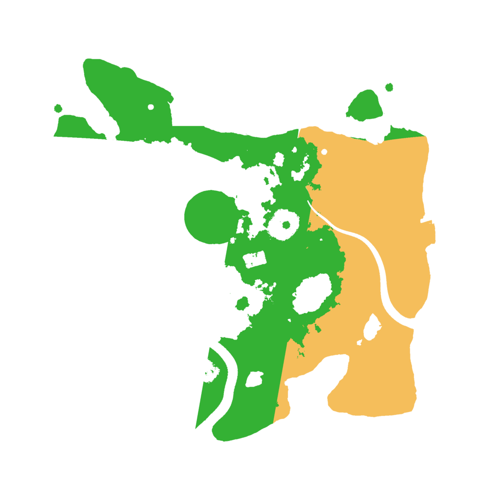 Biome Rust Map: Procedural Map, Size: 2500, Seed: 82080