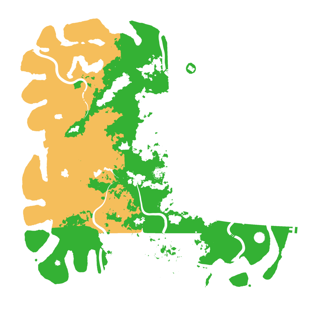 Biome Rust Map: Procedural Map, Size: 5000, Seed: 6000039