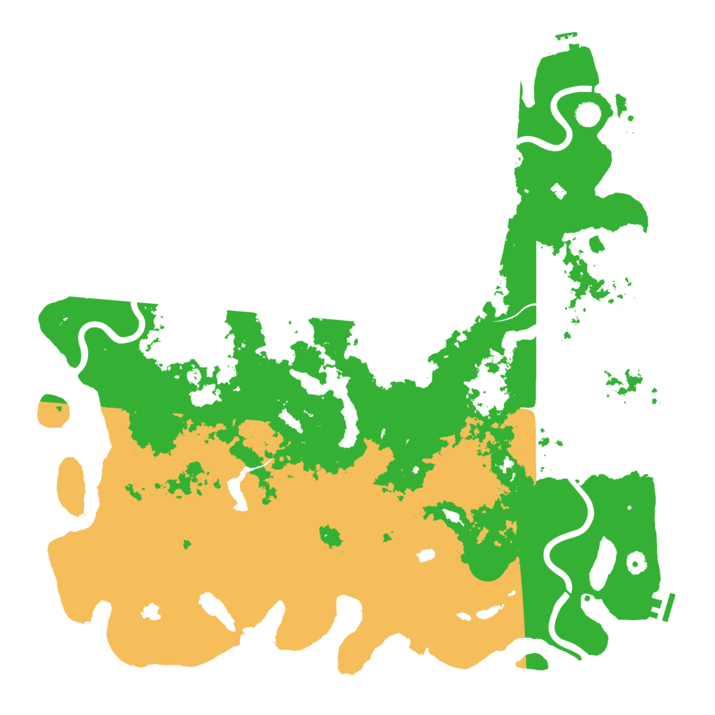 Biome Rust Map: Procedural Map, Size: 5000, Seed: 93918791