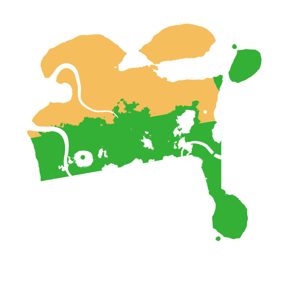 Biome Rust Map: Procedural Map, Size: 2500, Seed: 1895876822