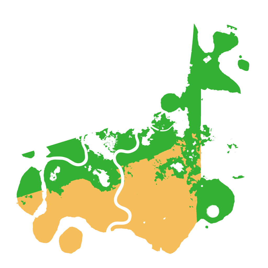 Biome Rust Map: Procedural Map, Size: 3800, Seed: 311592992
