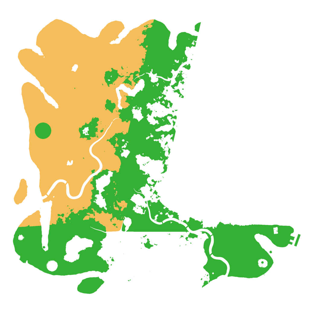 Biome Rust Map: Procedural Map, Size: 5000, Seed: 3737373