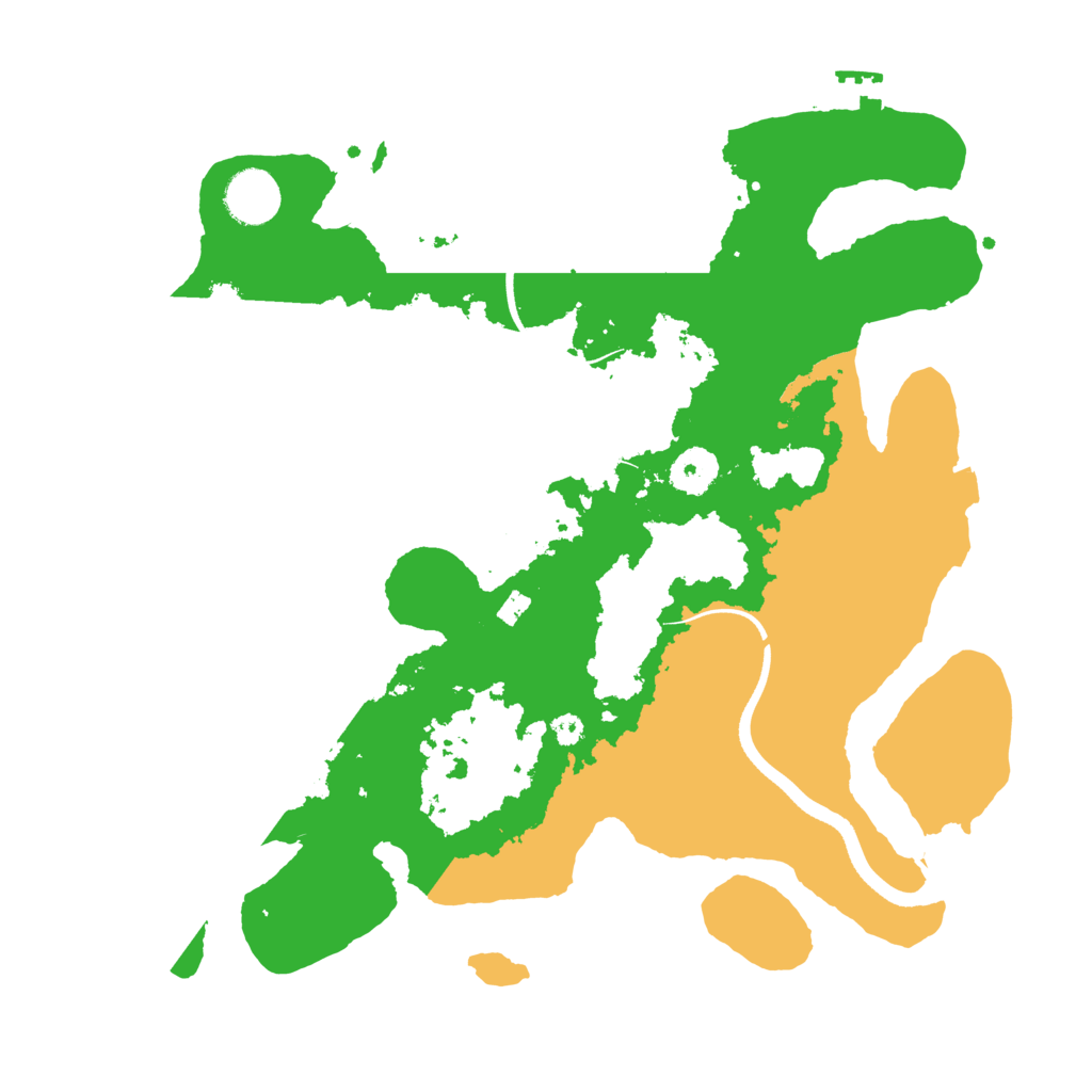 Biome Rust Map: Procedural Map, Size: 3500, Seed: 20260804