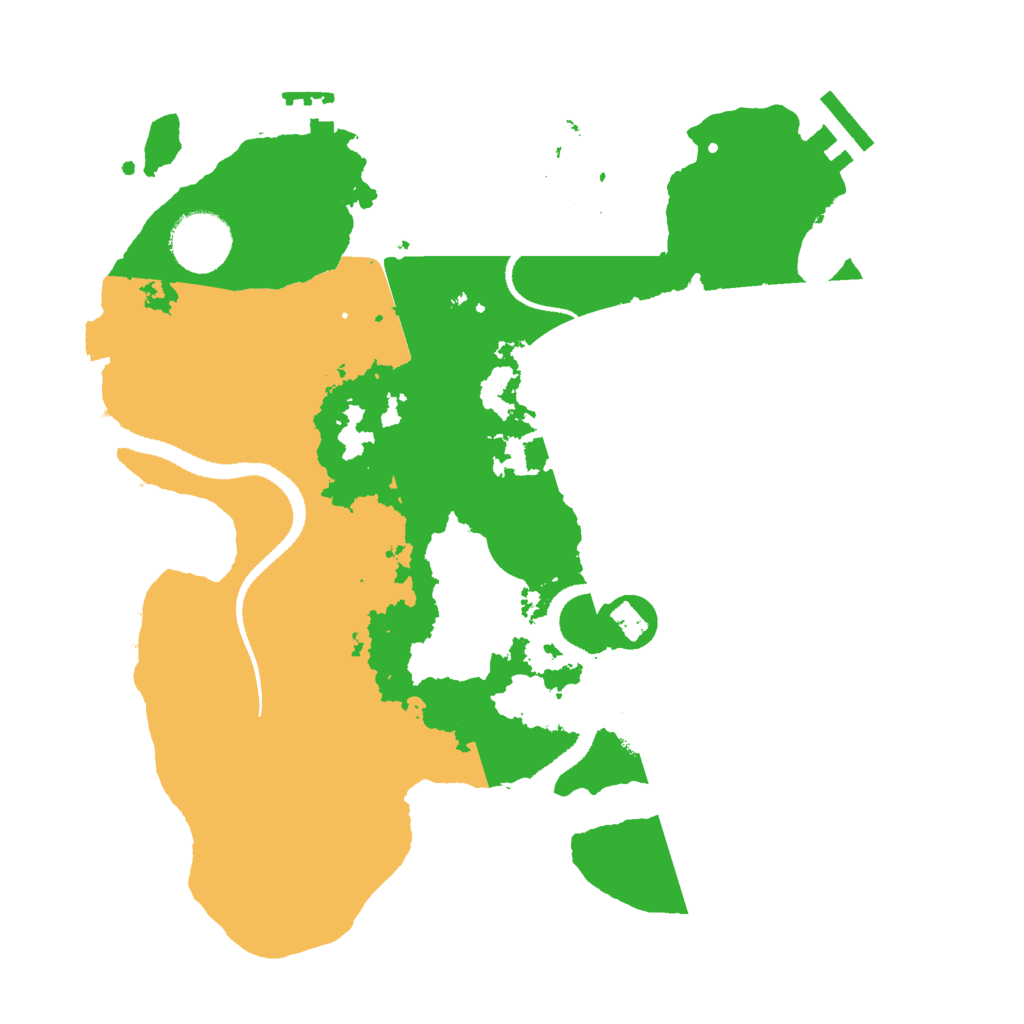 Biome Rust Map: Procedural Map, Size: 3000, Seed: 2408
