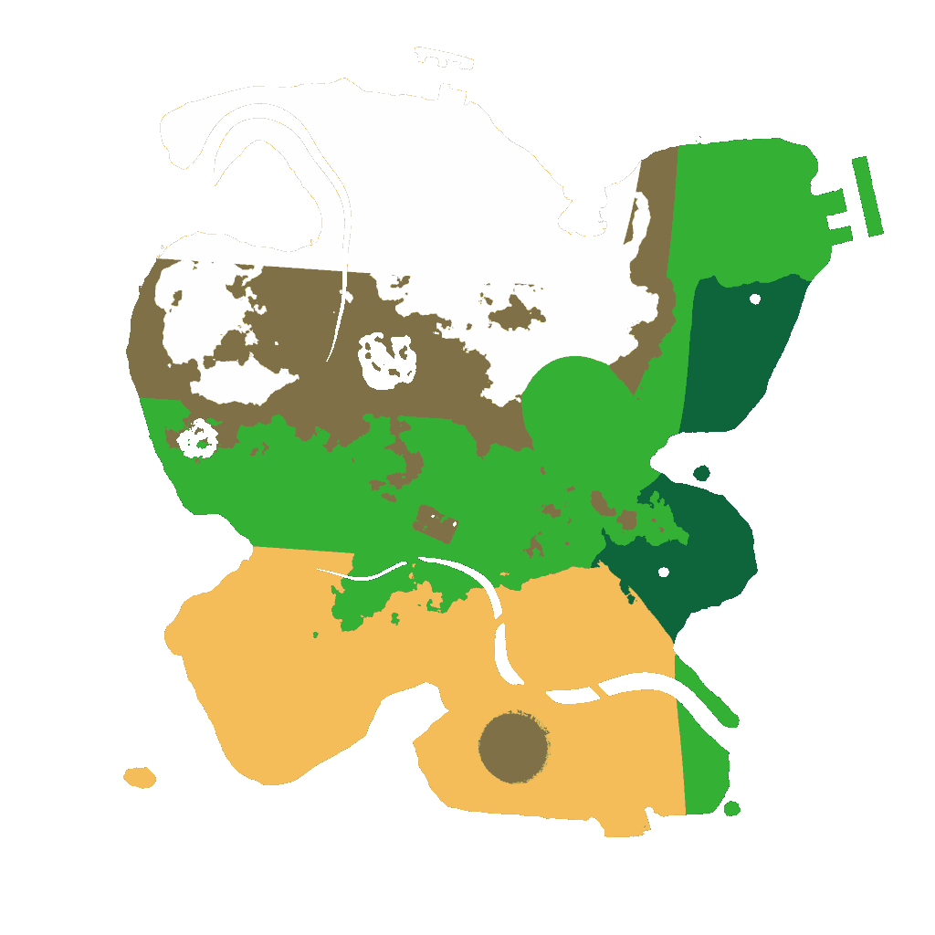 Biome Rust Map: Procedural Map, Size: 2350, Seed: 87492680
