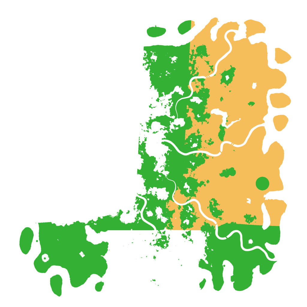 Biome Rust Map: Procedural Map, Size: 6000, Seed: 420024