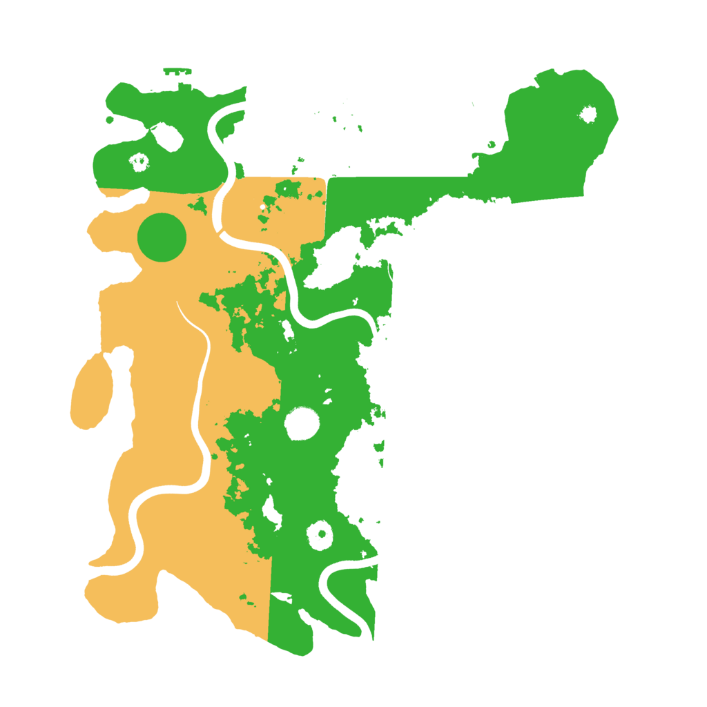 Biome Rust Map: Procedural Map, Size: 3800, Seed: 168712574