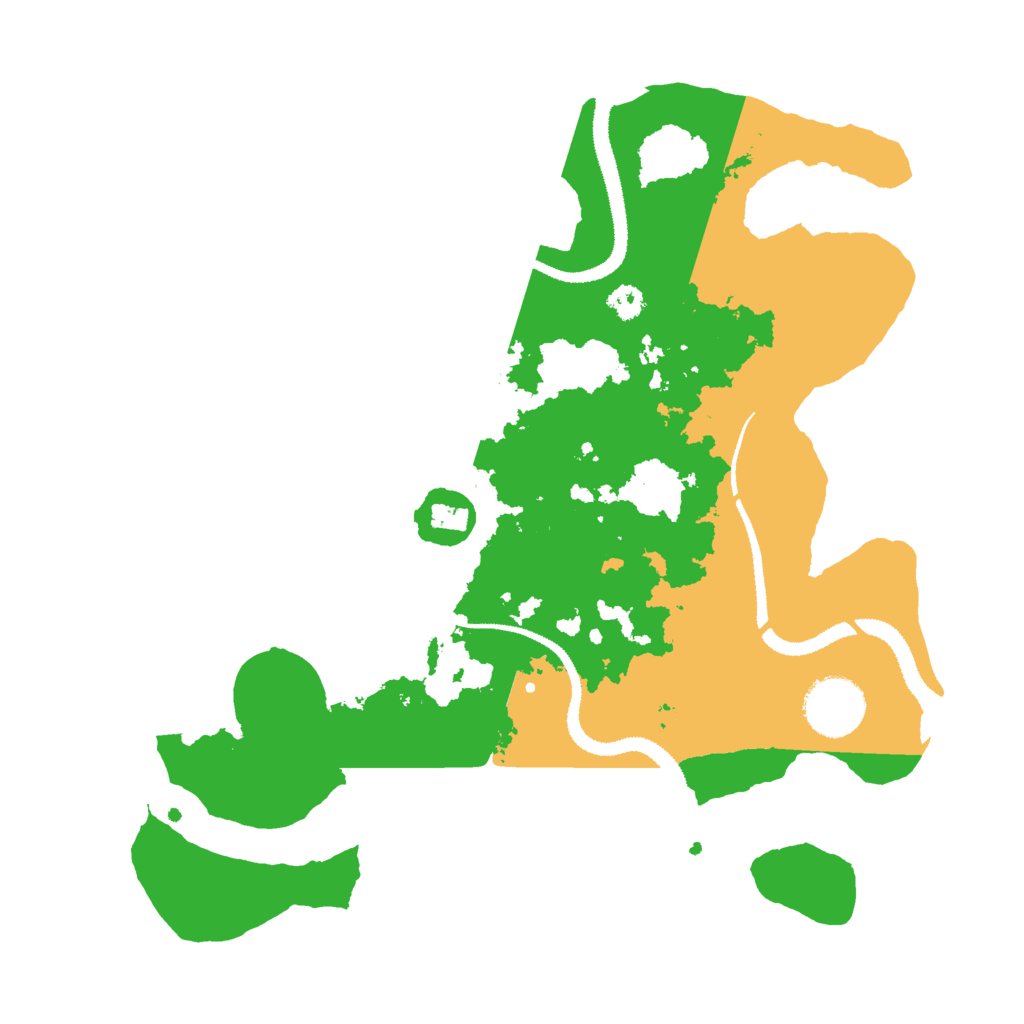 Biome Rust Map: Procedural Map, Size: 3000, Seed: 27438