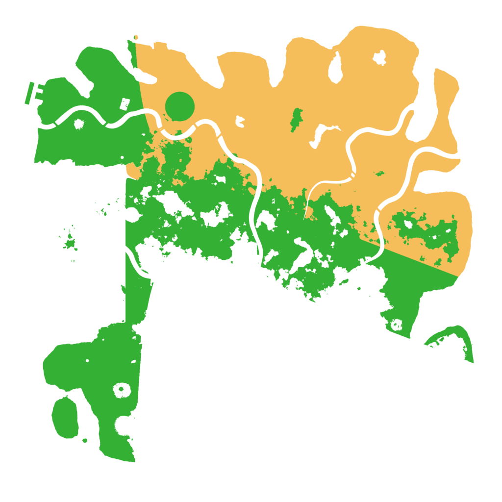 Biome Rust Map: Procedural Map, Size: 4500, Seed: 1945142868
