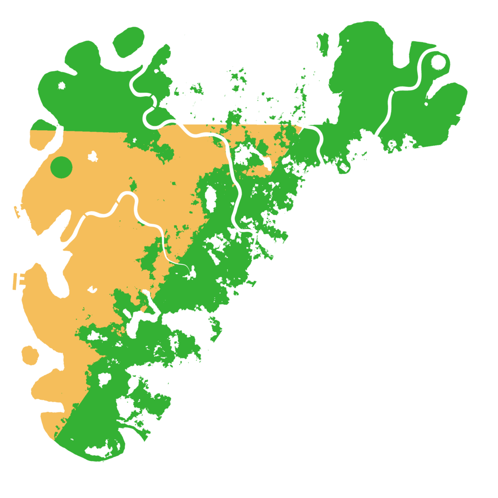 Biome Rust Map: Procedural Map, Size: 6000, Seed: 791934584