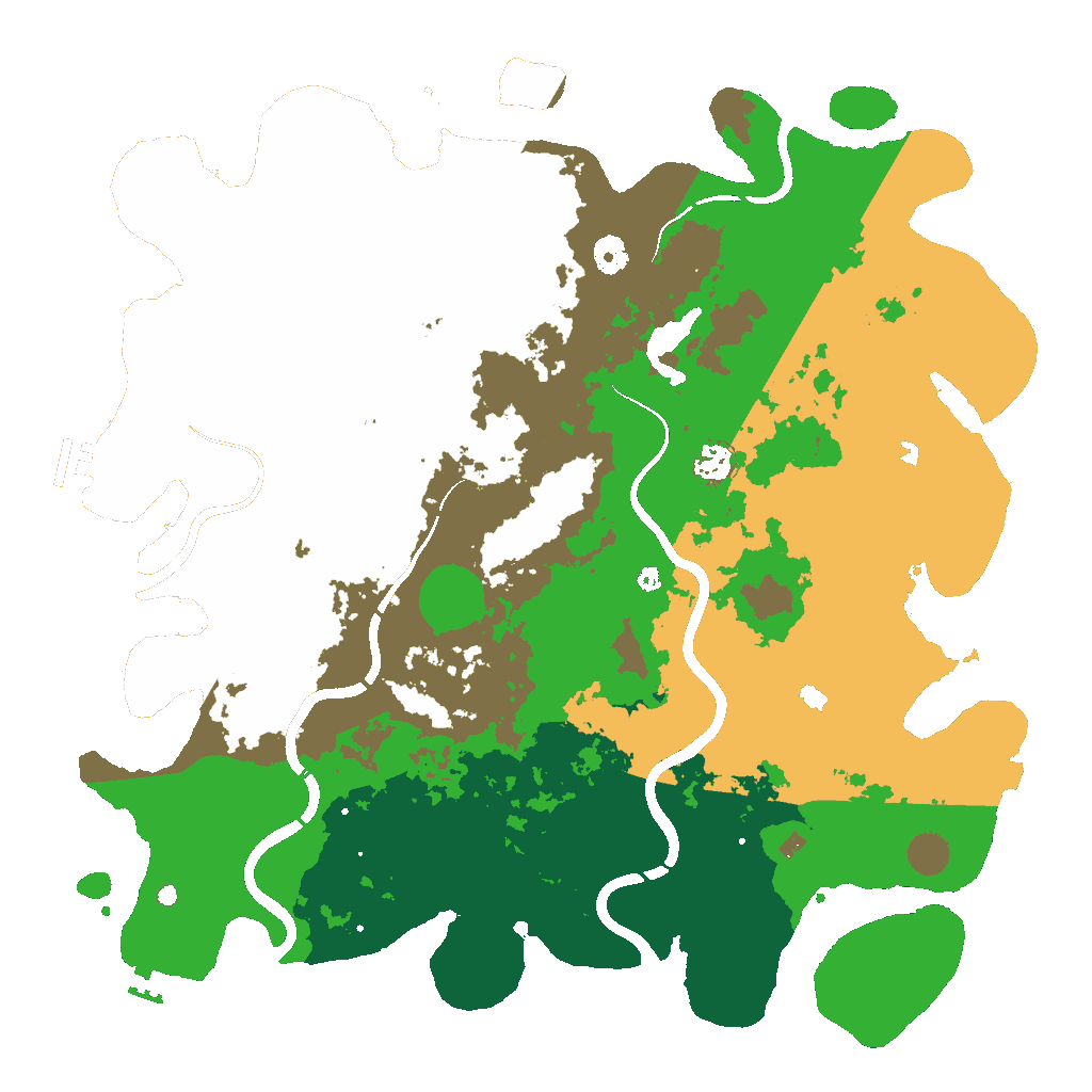 Biome Rust Map: Procedural Map, Size: 4500, Seed: 6974352