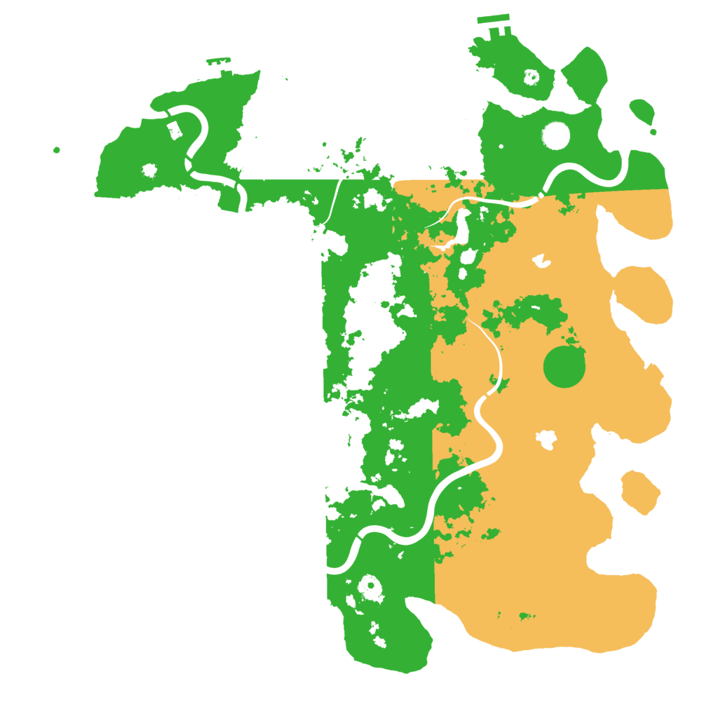 Biome Rust Map: Procedural Map, Size: 4500, Seed: 1233445