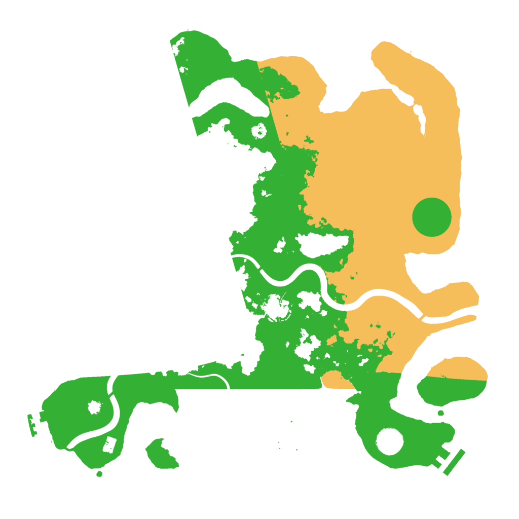 Biome Rust Map: Procedural Map, Size: 3500, Seed: 1986159580
