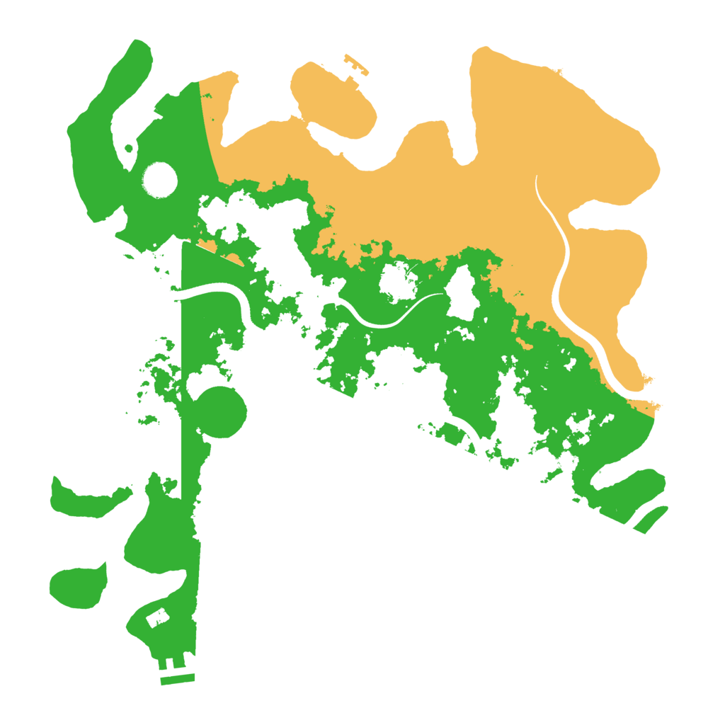 Biome Rust Map: Procedural Map, Size: 3700, Seed: 1445615458