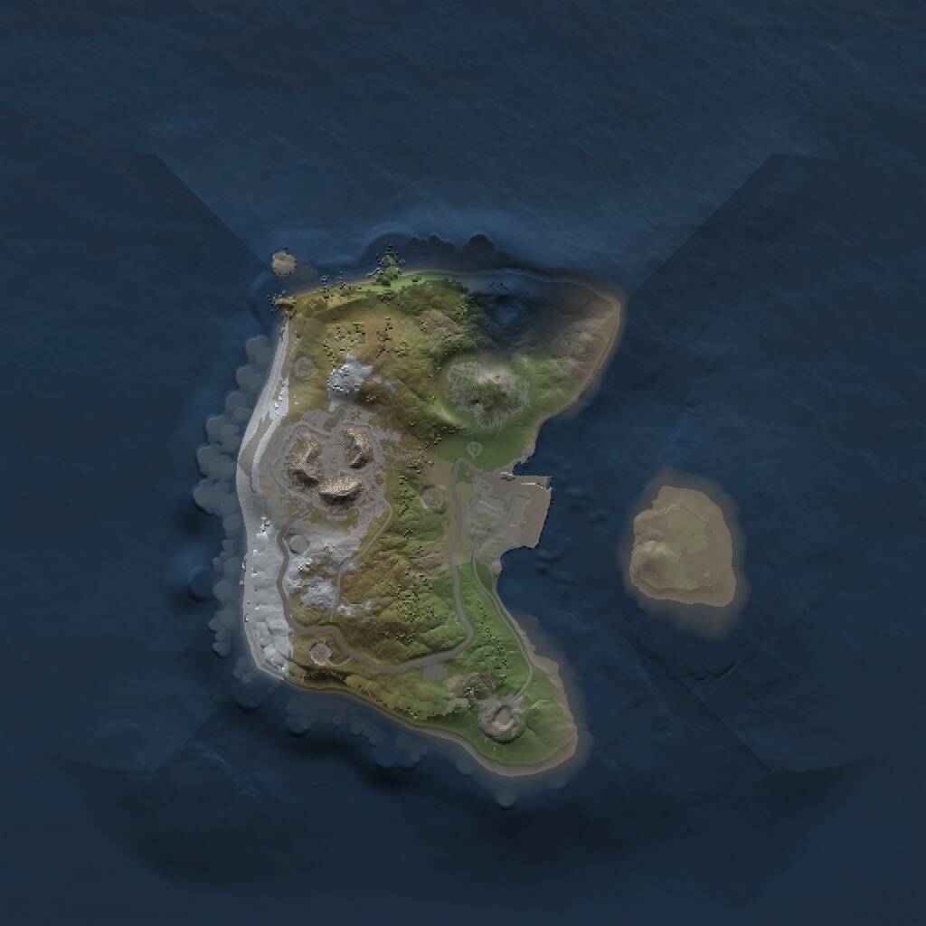 Rust Map: Procedural Map, Size: 1500, Seed: 641589038, 2 Monuments