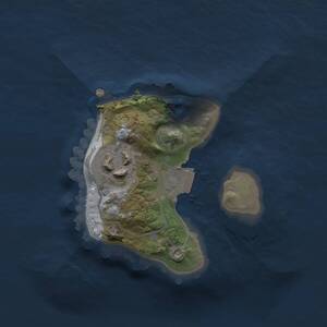 Thumbnail Rust Map: Procedural Map, Size: 1500, Seed: 641589038, 2 Monuments