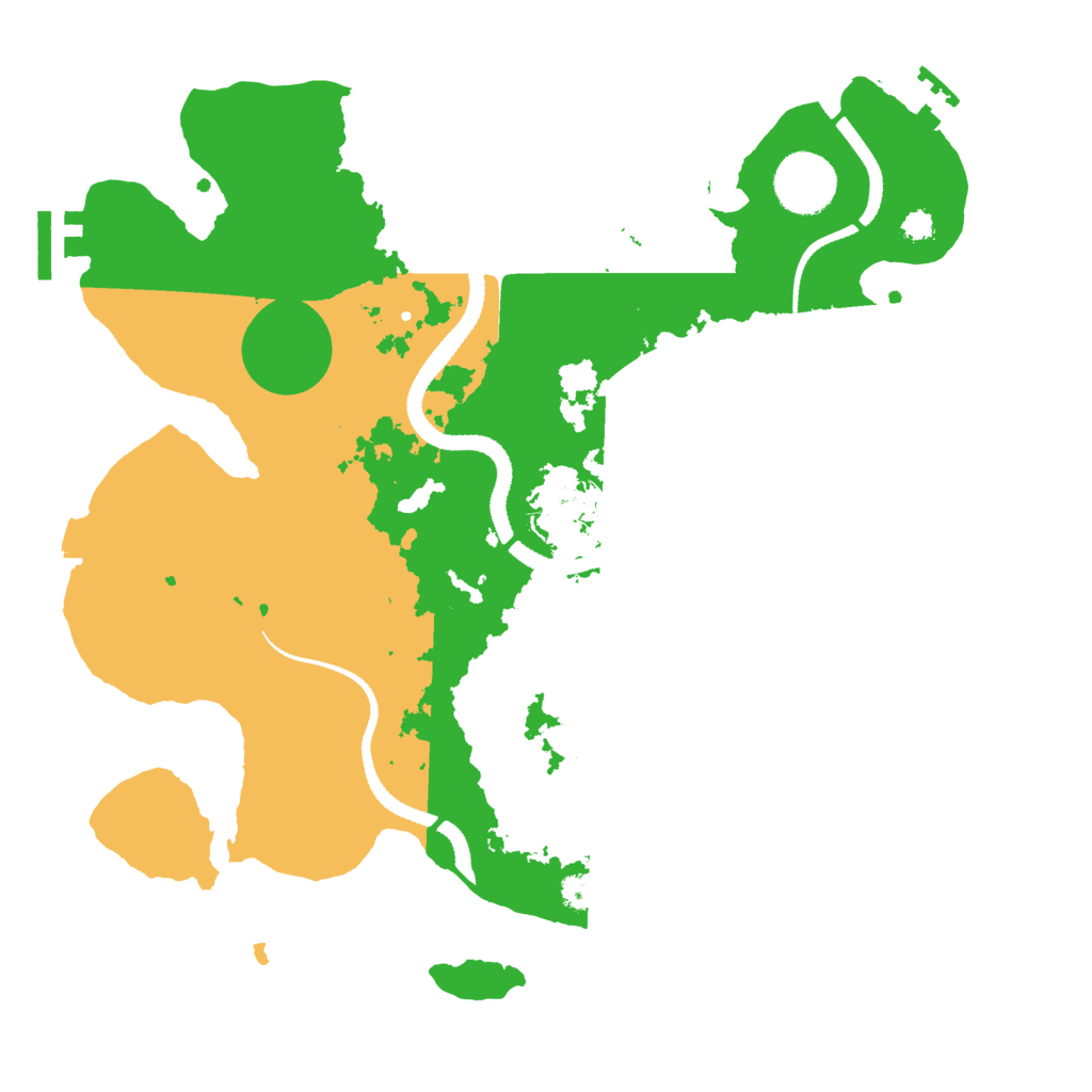 Biome Rust Map: Procedural Map, Size: 3200, Seed: 5800