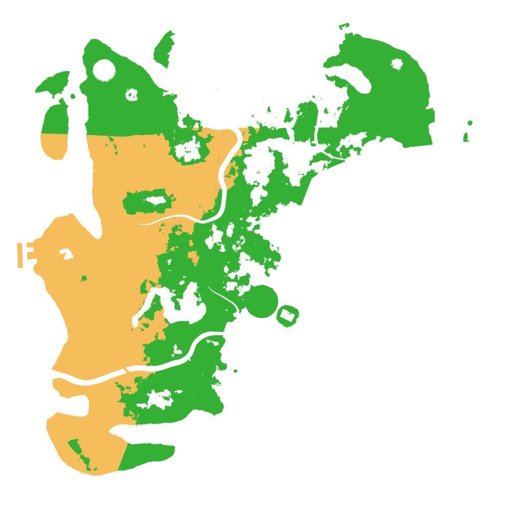 Biome Rust Map: Procedural Map, Size: 4100, Seed: 23345