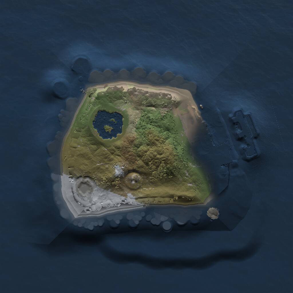 Rust Map: Procedural Map, Size: 1000, Seed: 186839, 2 Monuments