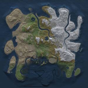 Thumbnail Rust Map: Procedural Map, Size: 3500, Seed: 835291, 13 Monuments