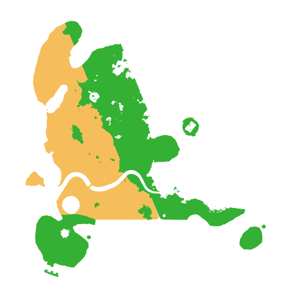 Biome Rust Map: Procedural Map, Size: 3000, Seed: 20842