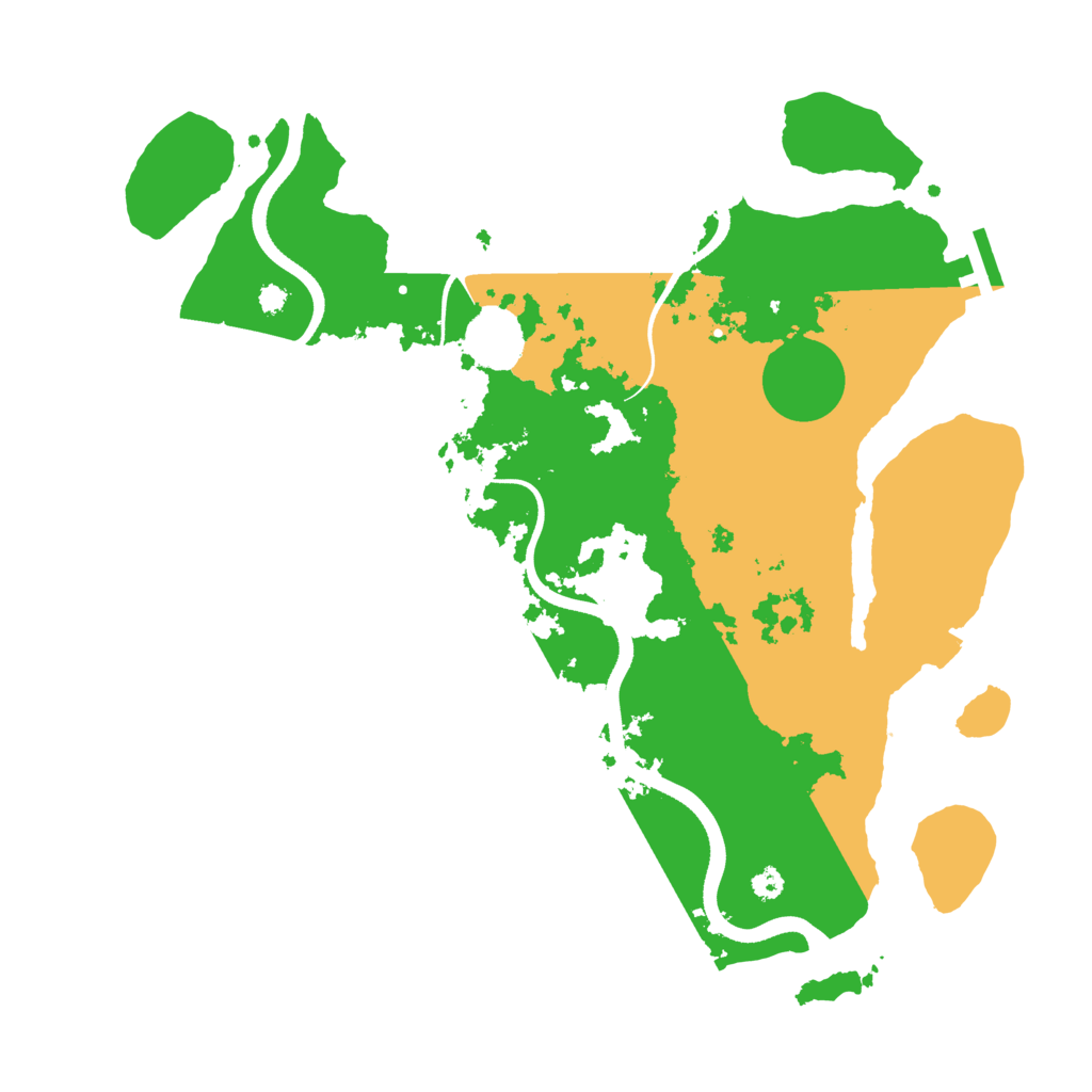Biome Rust Map: Procedural Map, Size: 3500, Seed: 86376615
