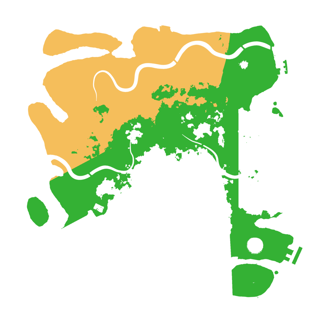 Biome Rust Map: Procedural Map, Size: 3500, Seed: 1042310994