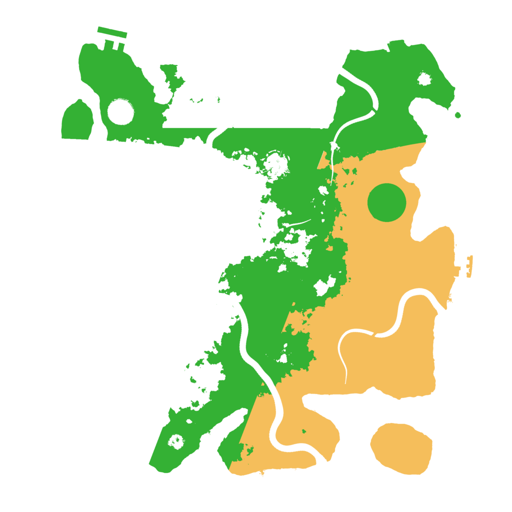 Biome Rust Map: Procedural Map, Size: 3500, Seed: 34599960
