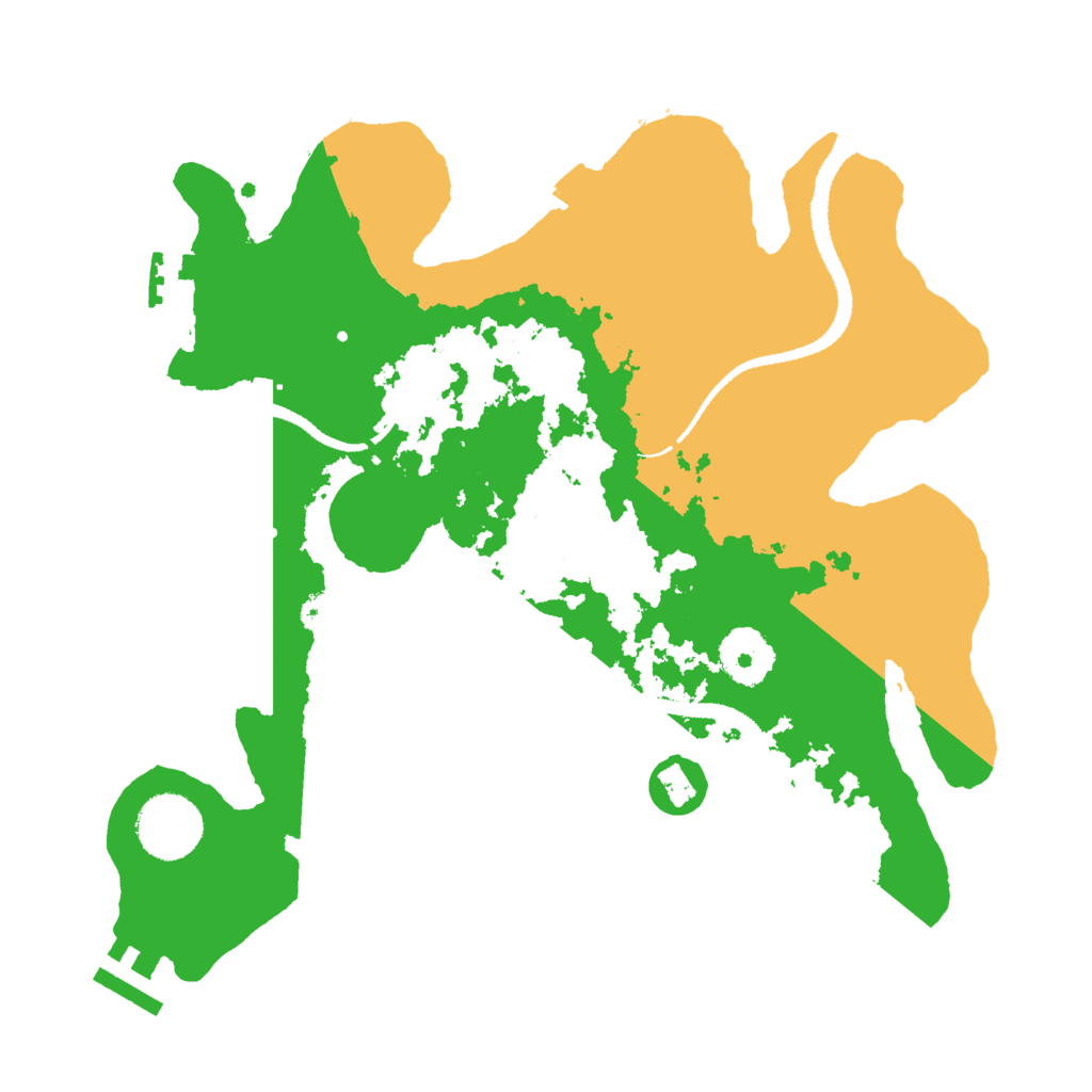 Biome Rust Map: Procedural Map, Size: 3000, Seed: 1992891932