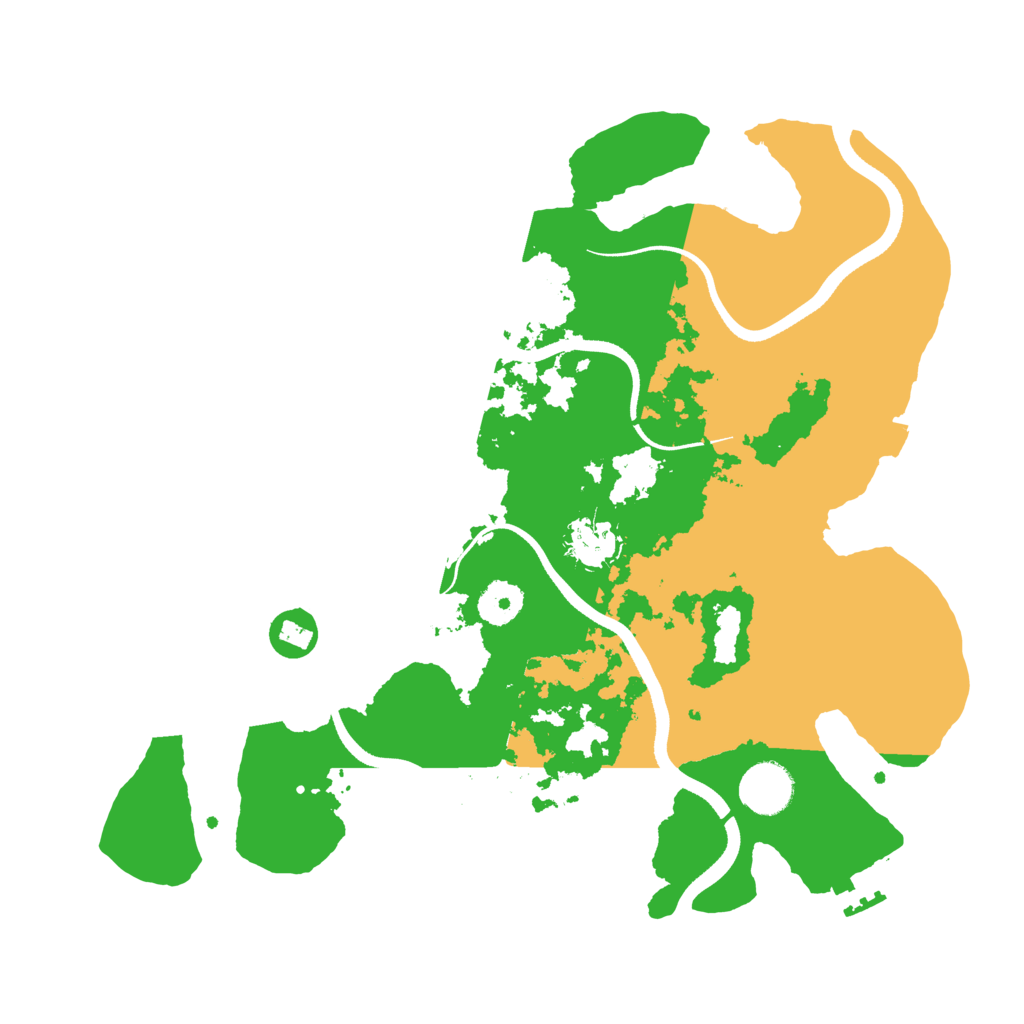 Biome Rust Map: Procedural Map, Size: 3500, Seed: 32716