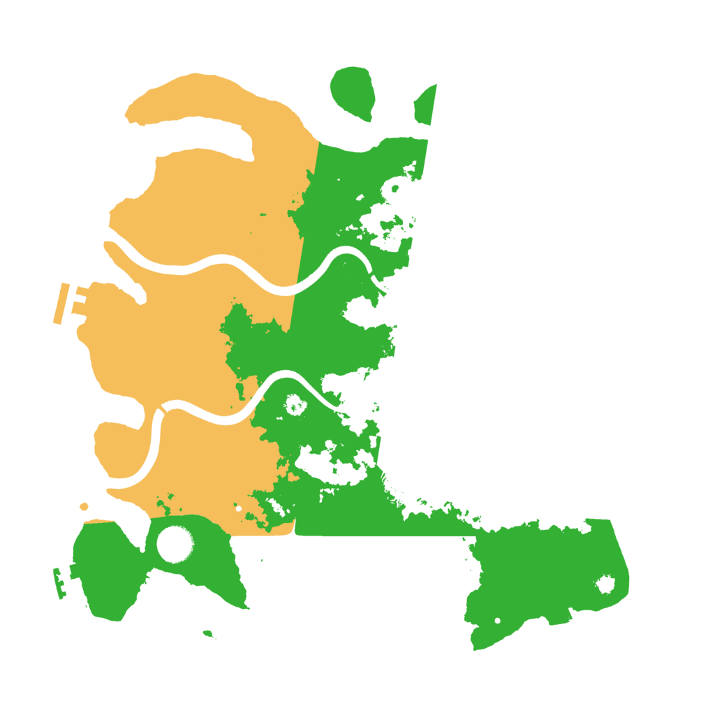 Biome Rust Map: Procedural Map, Size: 3500, Seed: 9394981