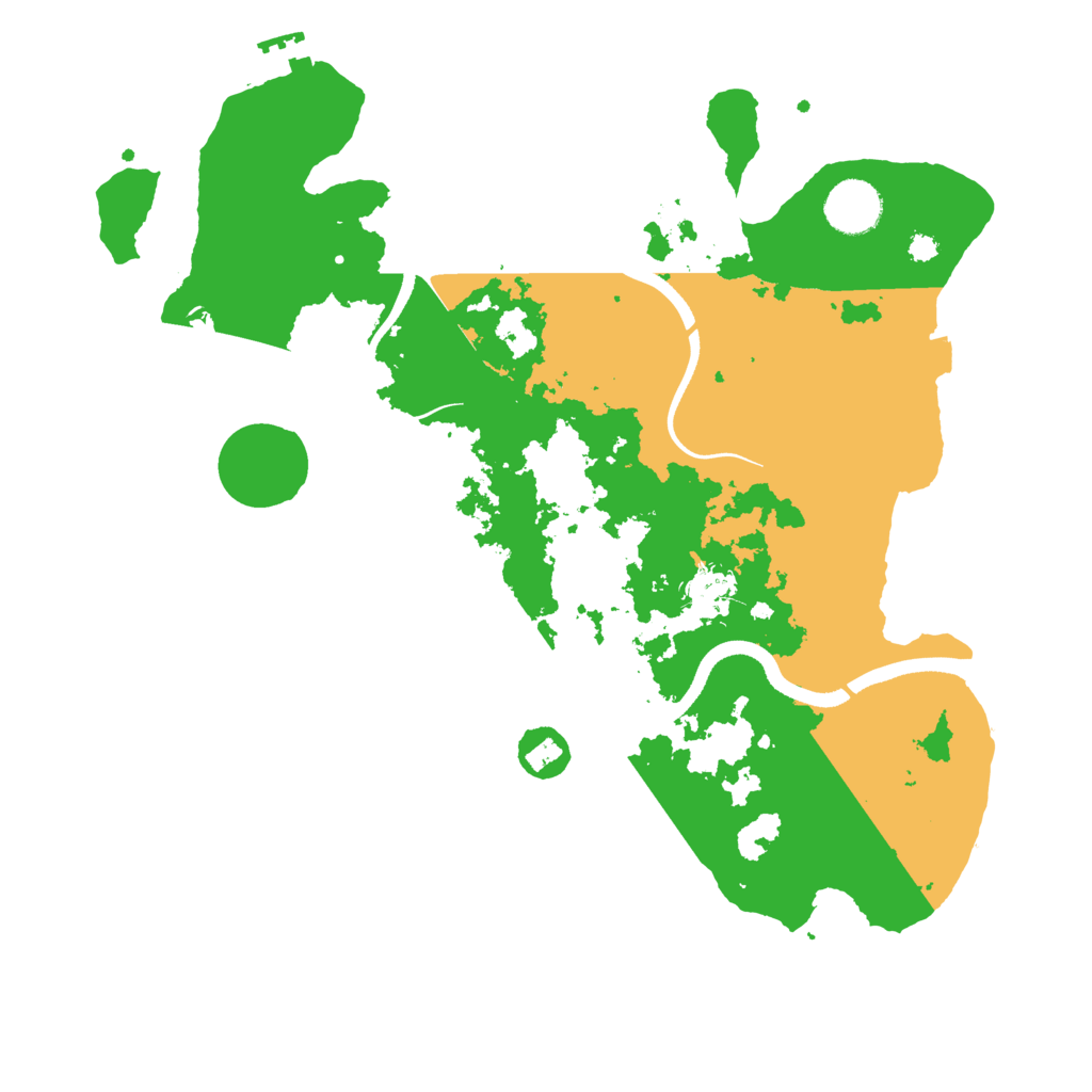 Biome Rust Map: Procedural Map, Size: 3500, Seed: 14285732