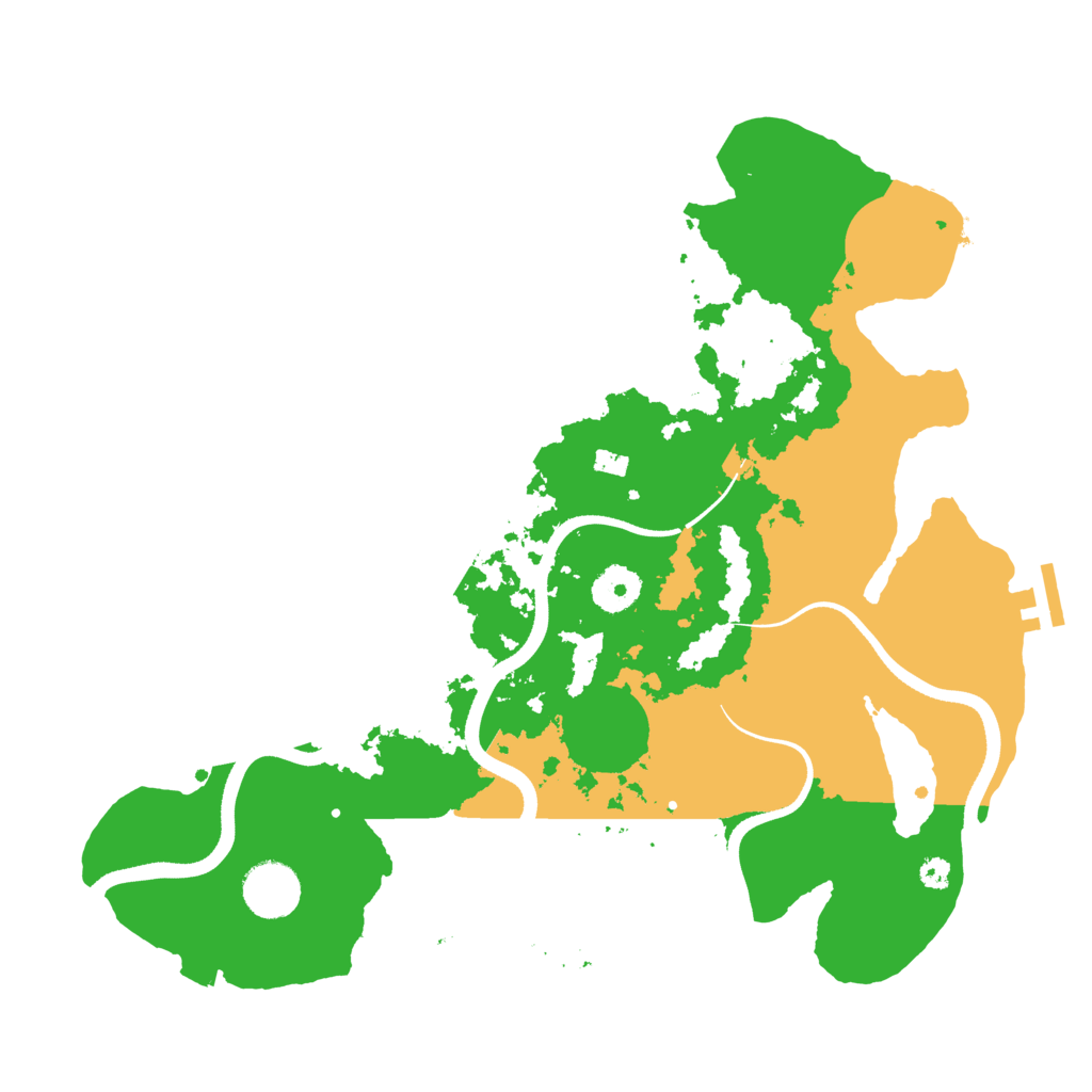Biome Rust Map: Procedural Map, Size: 3500, Seed: 21456161